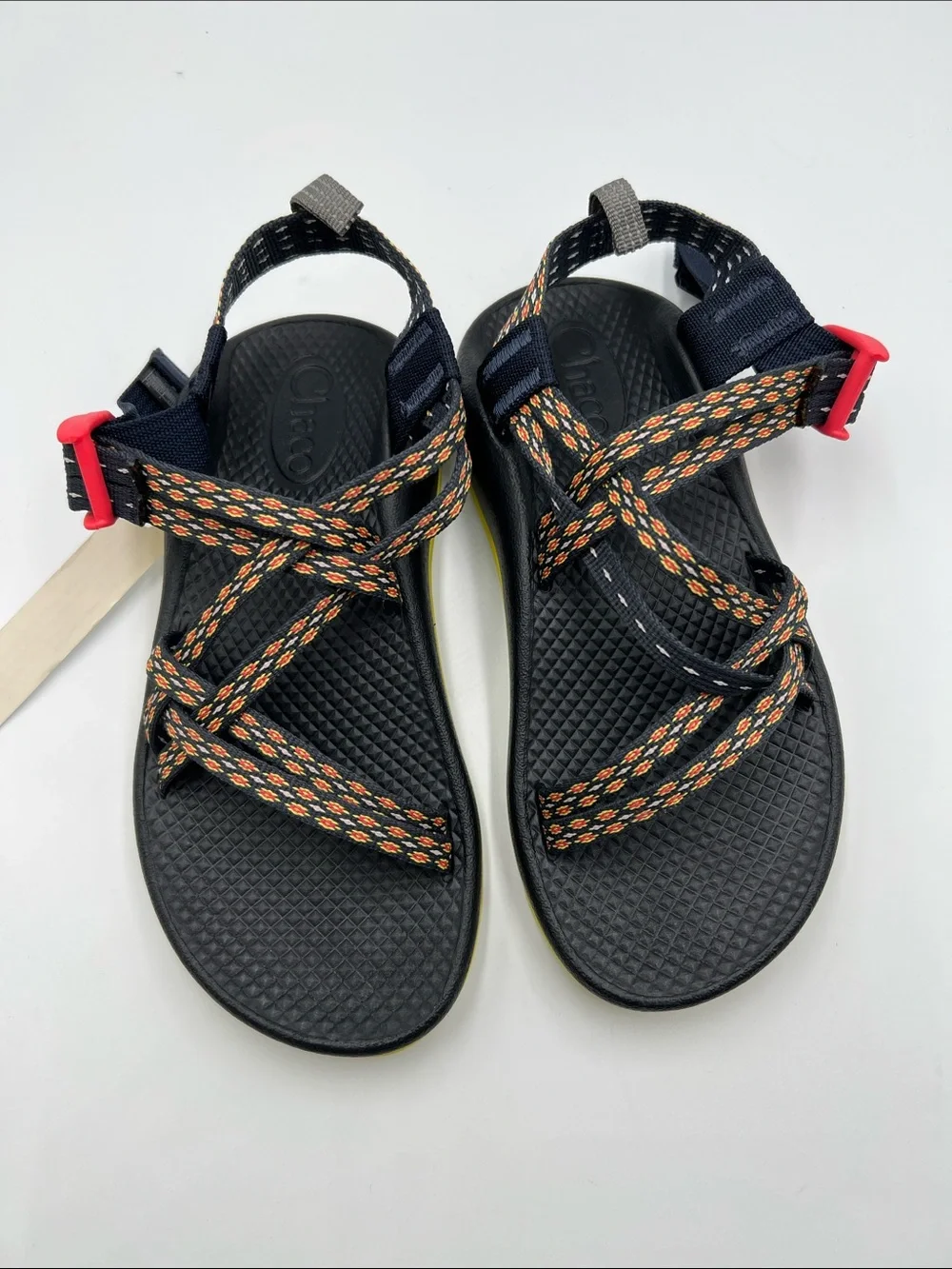 Chaco ZX1 strappy sandal woven strap blue yellow water kids youth 2